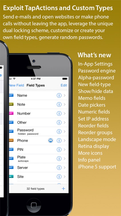 iAccounts password manager- free backup application included screenshot-3