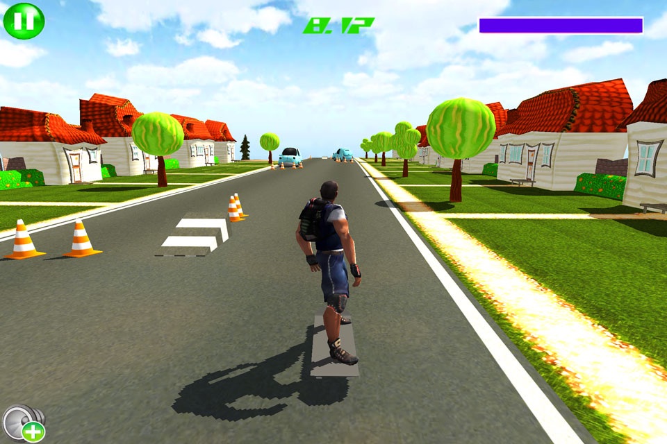 Downhill Skateboard 3D Free screenshot 2