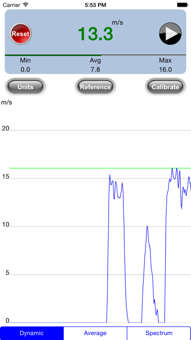 ZephyrPro Wind Meter Screenshot 1