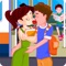 Just relax yourself for playing this comic railway kissing game