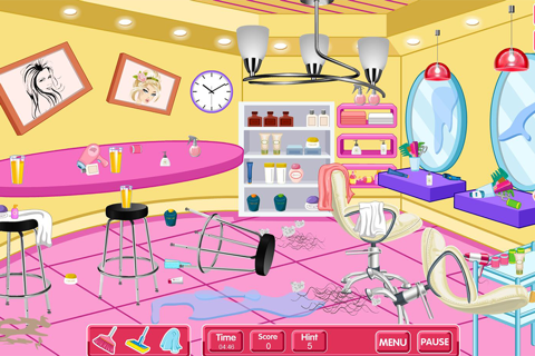 Clean up hair salon - Cleanup game screenshot 4