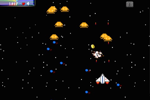 Pixel Space Galaxy Wars - Block Ships and Attack Game screenshot 2