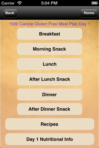 Meal Plans - Gluten Free 7 Day Meal Plans screenshot 3