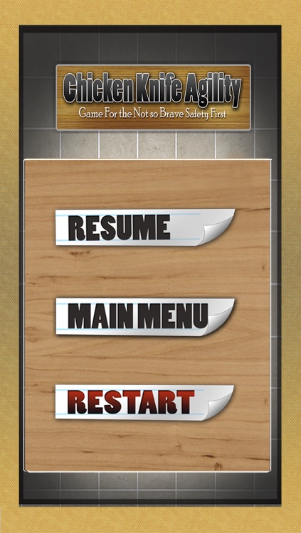 Chicken Knife Agility Game For the Not so Brave : Safety First - Free Edition