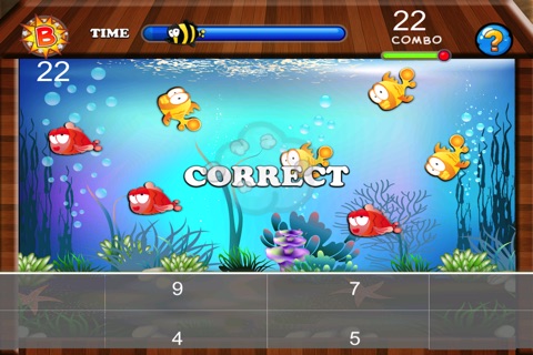 Count the fish! Fast fun number Tap game - Full Version screenshot 2