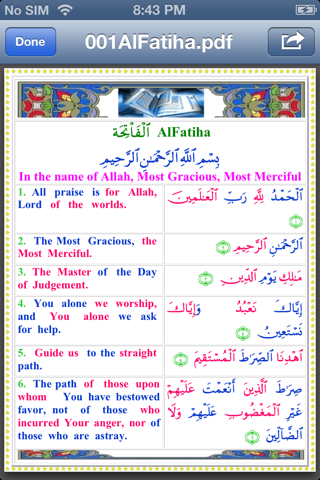 Quran in Colors Arb-Eng Uthmani Script screenshot 3