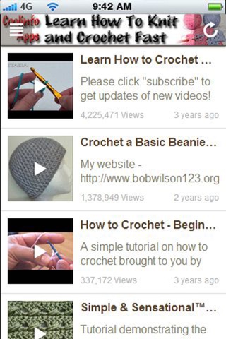 Knit and Crochet: Learn How To Knit and Crochet Fast! screenshot 4