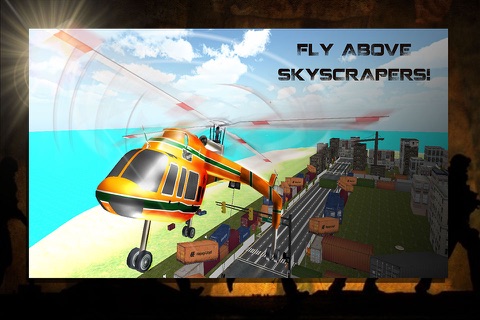 Sky Crane Helicopter Pilot Simulator 3D screenshot 4