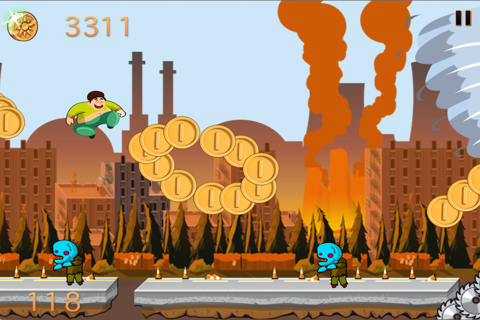 Zombies Ate The Power Plants : Turbo Timmy's Disaster Dash screenshot 2