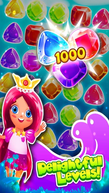 Jewel's Smash Match-3 - diamond game and kids digger's mania hd free screenshot-3