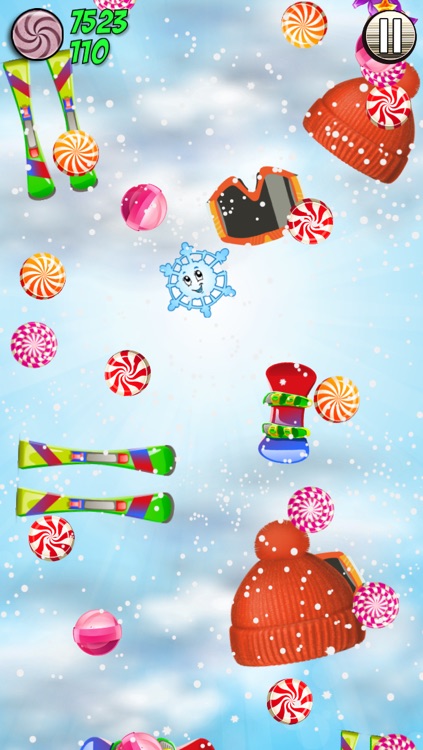 Happy Snowflake Mania Game - Snow Jump Winter Games