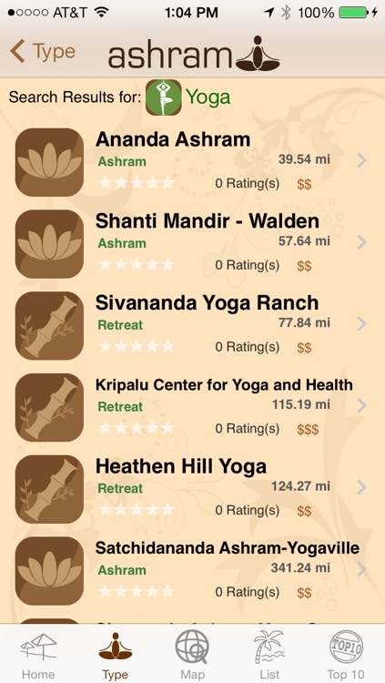 Ashram yoga retreat and spa finder screenshot-3