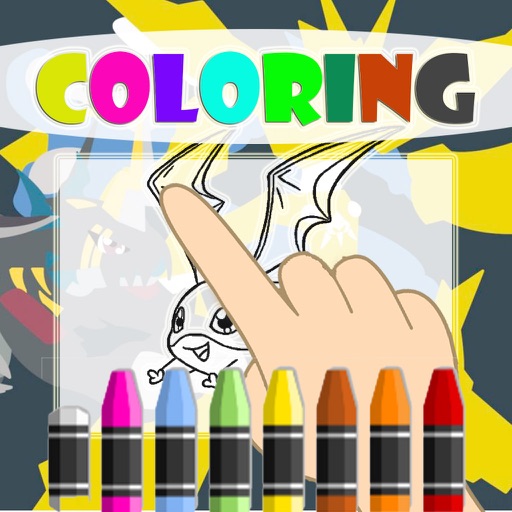 Coloring Kids for Digimon Version iOS App