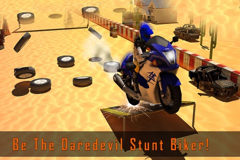 Motorcycle stunt track race - a dirt bike racing game screenshot 2