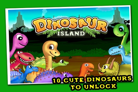 Dinosaur Island - The cute beasts against hunting cavemen - Free Edition screenshot 2