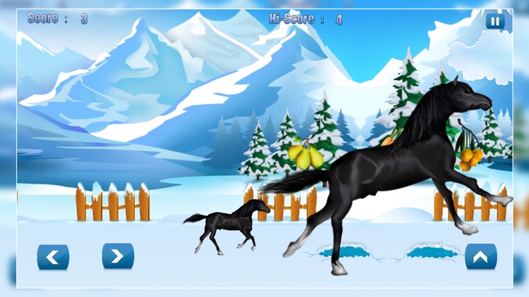 Horse Poney Wild Agility Race 2 : The winter icy mountain dangerous path - Free screenshot-4