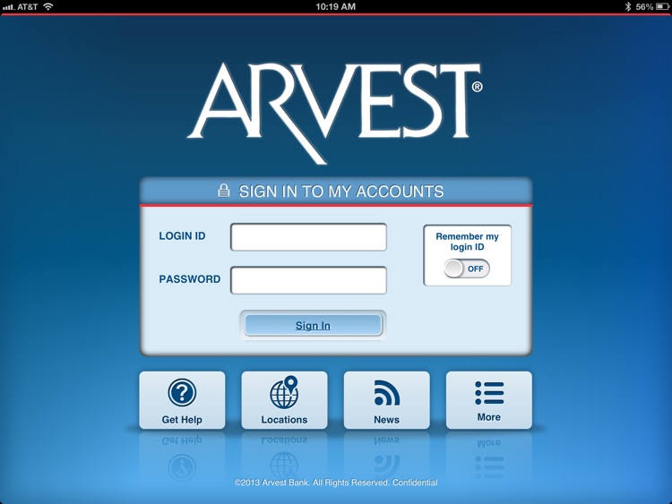 Arvest for iPad