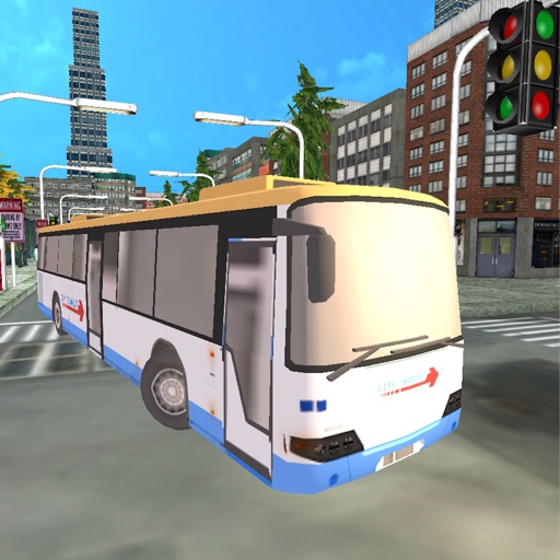 City Bus Driving Icon