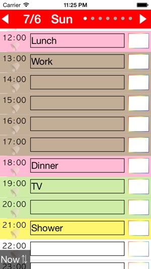 Week Table 1hour - 週計劃時間表 / 日曆 / 規劃表(圖1)-速報App