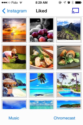 InstantCast - Show Instagram photos on TV screen with background music via Chromecast screenshot 3