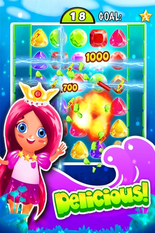 Jewel's Smash Match-3 - diamond game and kids digger's mania hd free screenshot 3