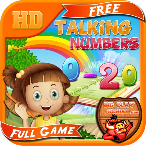 Talking Numbers ( 0 - 20 ) w/ Premium Children's Voices - Free e-Learning for Kids iOS App