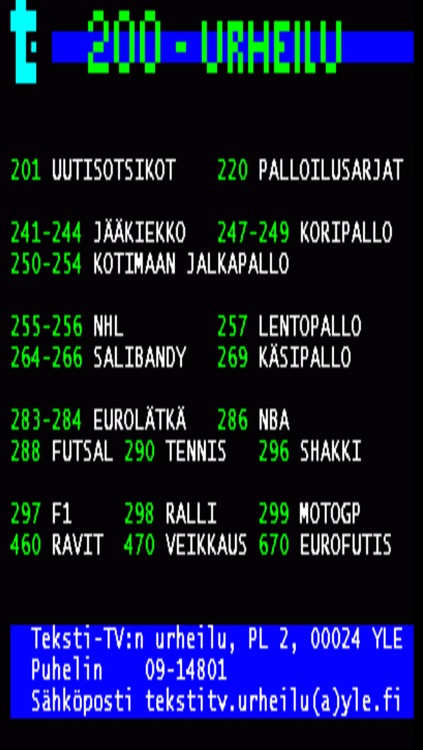 TekstiTV Finland