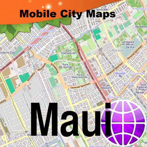 Maui Street Map. icon