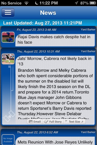 Toronto Baseball Live screenshot 4