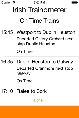 Trainometer Ireland - How are the railways performing? screenshot 2