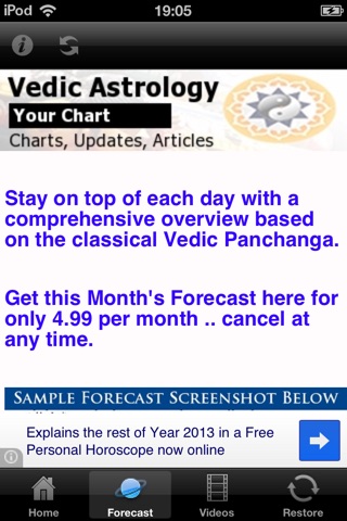 Vedic Astrology Chart Maker and Forecasts screenshot 2