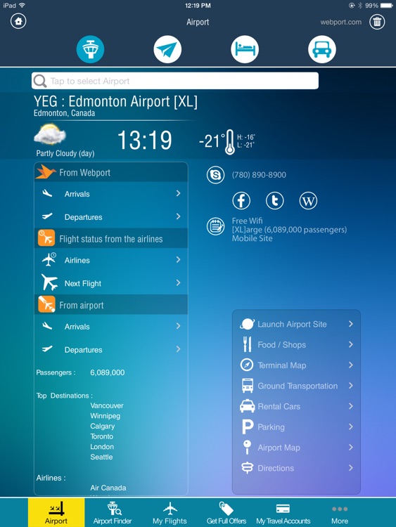 Edmonton Airport+Flight Tracker HD screenshot-3