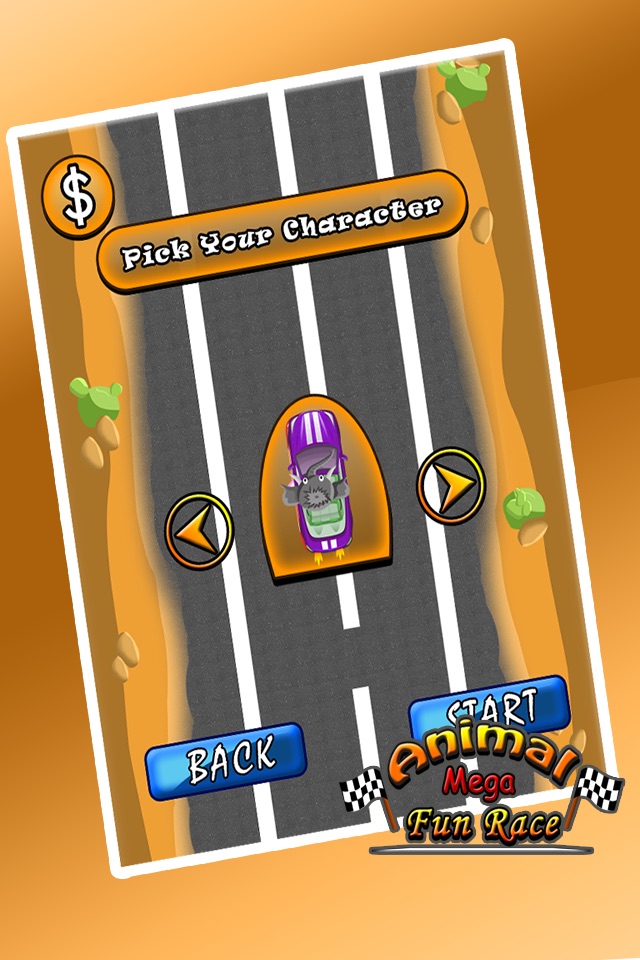 Animal mini fun car racing Games : Cut Off Free Lane To Win The Race screenshot 2