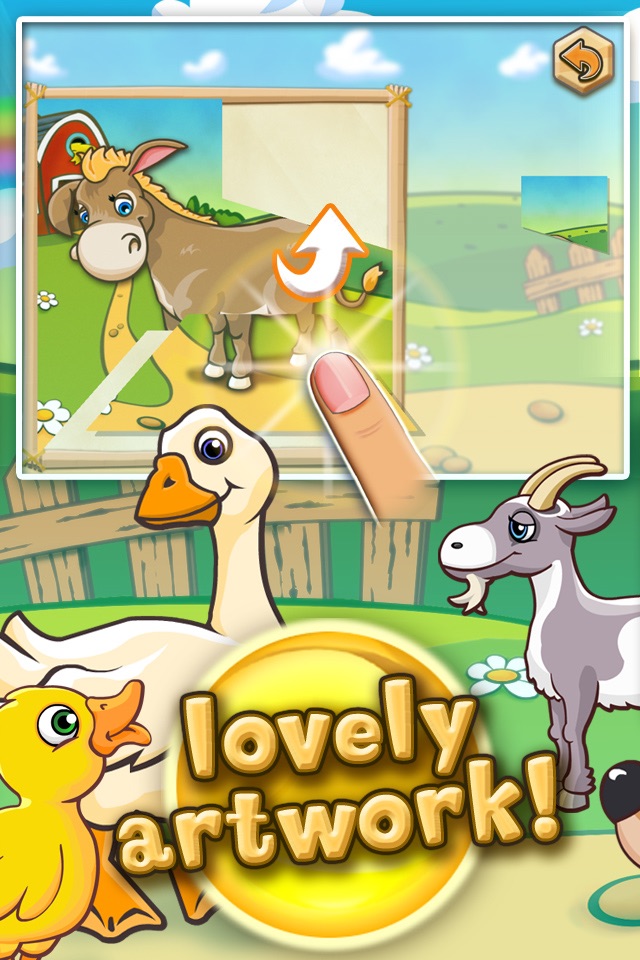 Farm animal puzzle for toddlers and kindergarten kids screenshot 4
