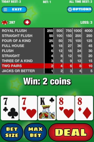 Mini Video Poker screenshot 2