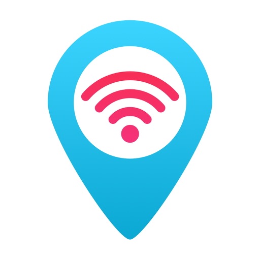 WiFi Finder - hotspots and passwords for free internet access, WiFi map with cities and places icon