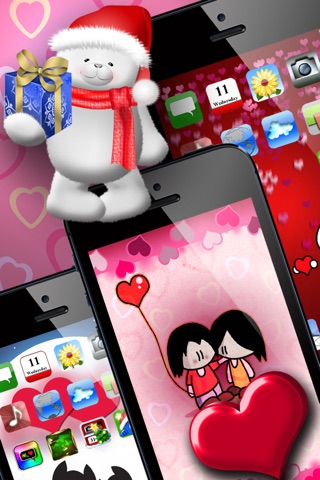 Screen 4 Love – Icon Frames and Shelves + Valentine Wallpapers screenshot 2