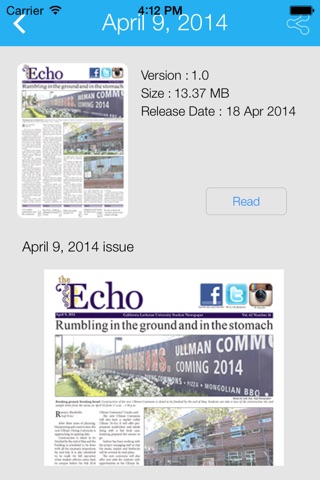 California Lutheran University Newspaper, The Echo screenshot 2