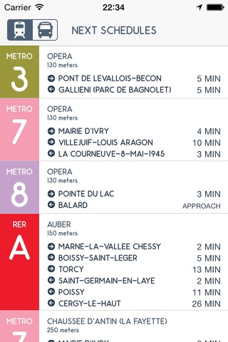 Prochain Métro screenshot 2