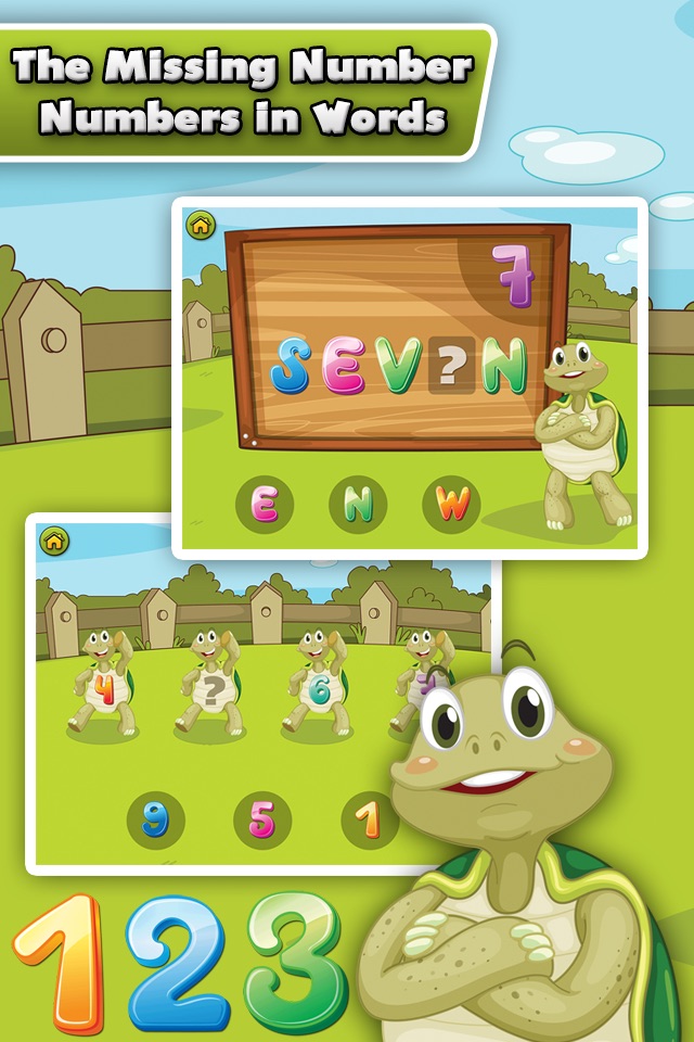 Turtle Math for Kids - Children Learn Numbers, Addition and Subtraction screenshot 3