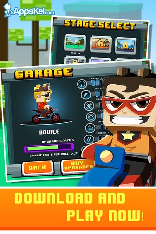Kid Bricks Motorcycle Daredevil – Mini Racing Games for Boys Pro screenshot 4