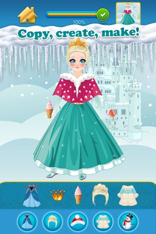 My Own Fab Snow Princess Fashion Copy Closet - Awesome Dress Salon For BFFs Free screenshot 4