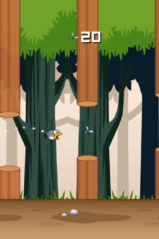 Flappy Forest - A tiny bird's endless clumsy jungle adventure screenshot 2