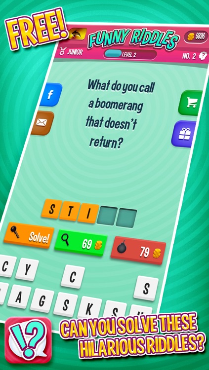 Funny Riddles: The Free Quiz Game With Hundreds of Humorous Riddles