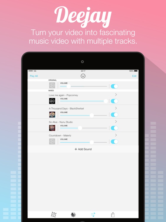 Video Sound Pro for Instagram - Add 10 Background Musics to Your Recorded Video Clips