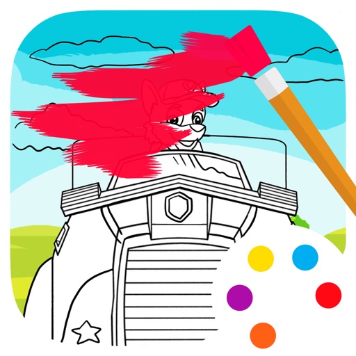 Coloring Book for Kids Paw Patrol Version iOS App