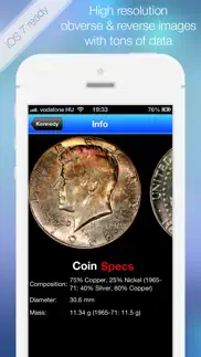 coinbook pro: a catalog of u.s. coins - an app about dollar, cash & coin iphone screenshot 1