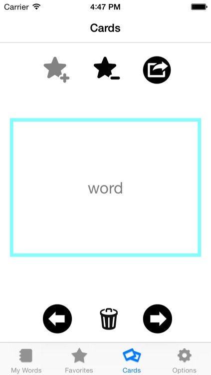 My Words - Learn new words with cards