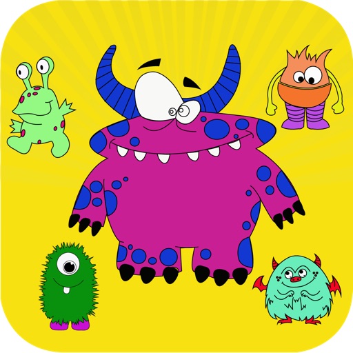 Monster Colouring Book iOS App