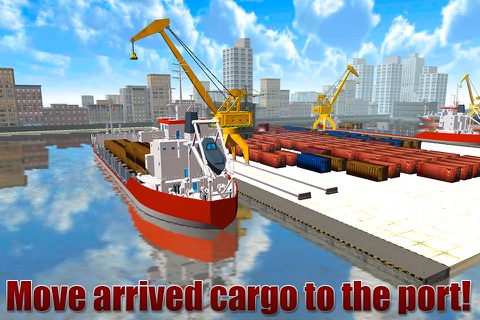 Cargo Ship Crane Simulator 3D Full screenshot 2